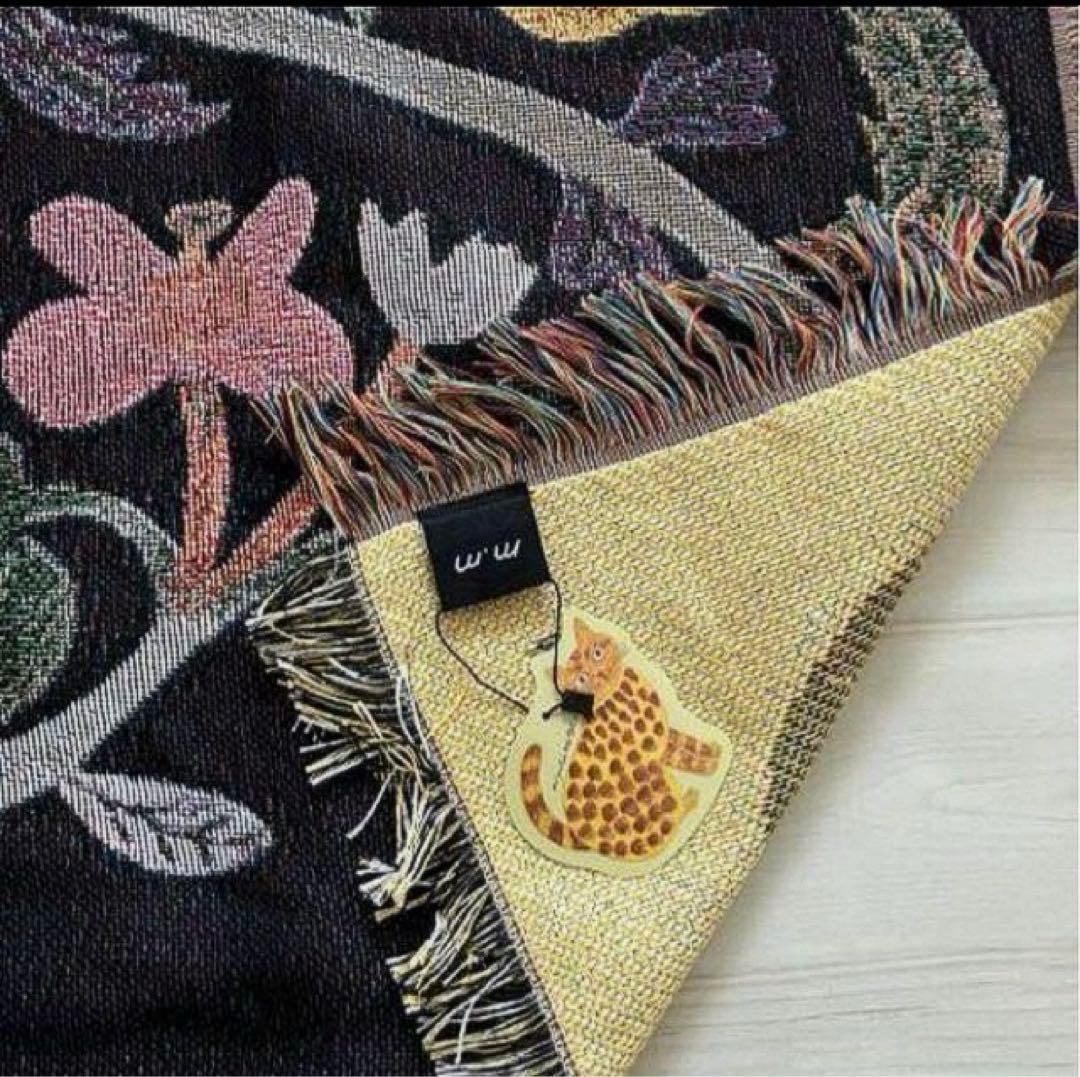 ハナ☆コト　タペストリー ラグ　110×153cm　プランツ バード　鳥