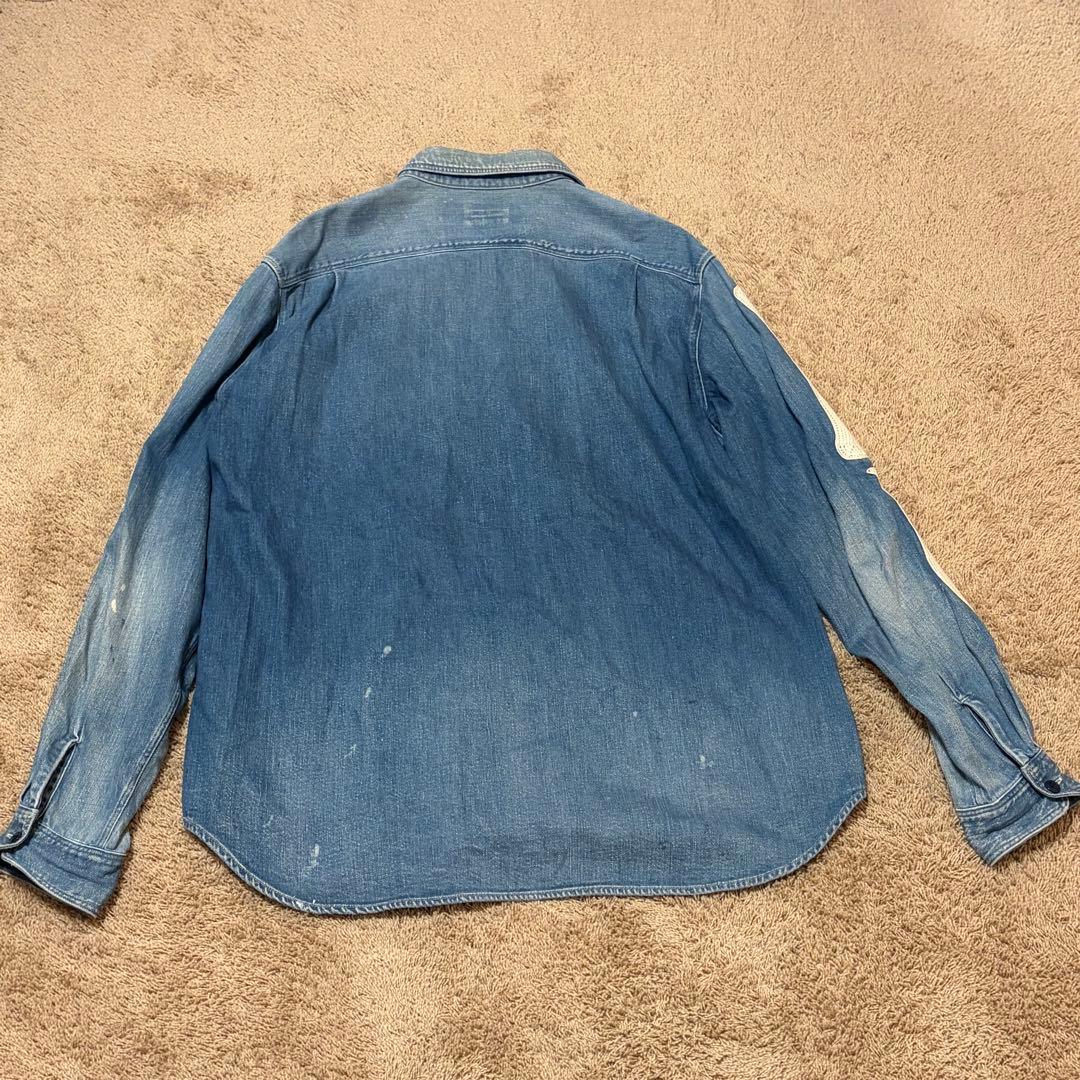 kapital キャピタル 8oz ボーン刺繍 デニムシャツ サイズ4