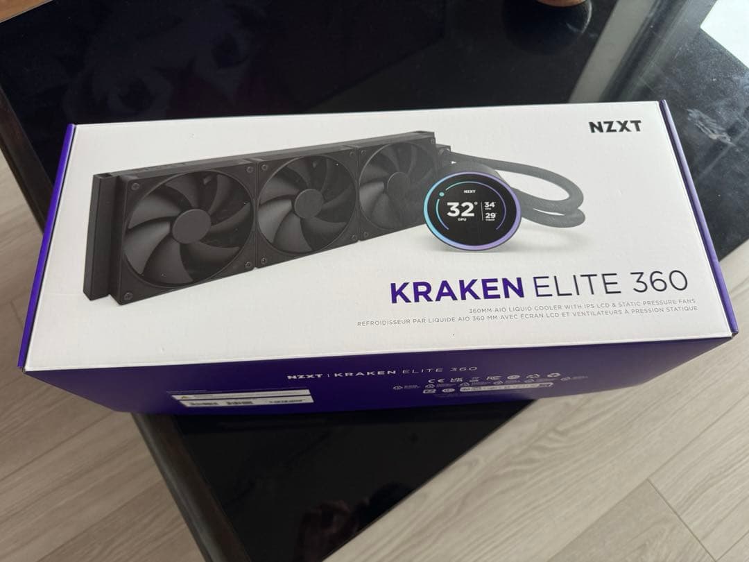 PC用ファン・クーラー NZXT Kraken Elite 360 v2 Black