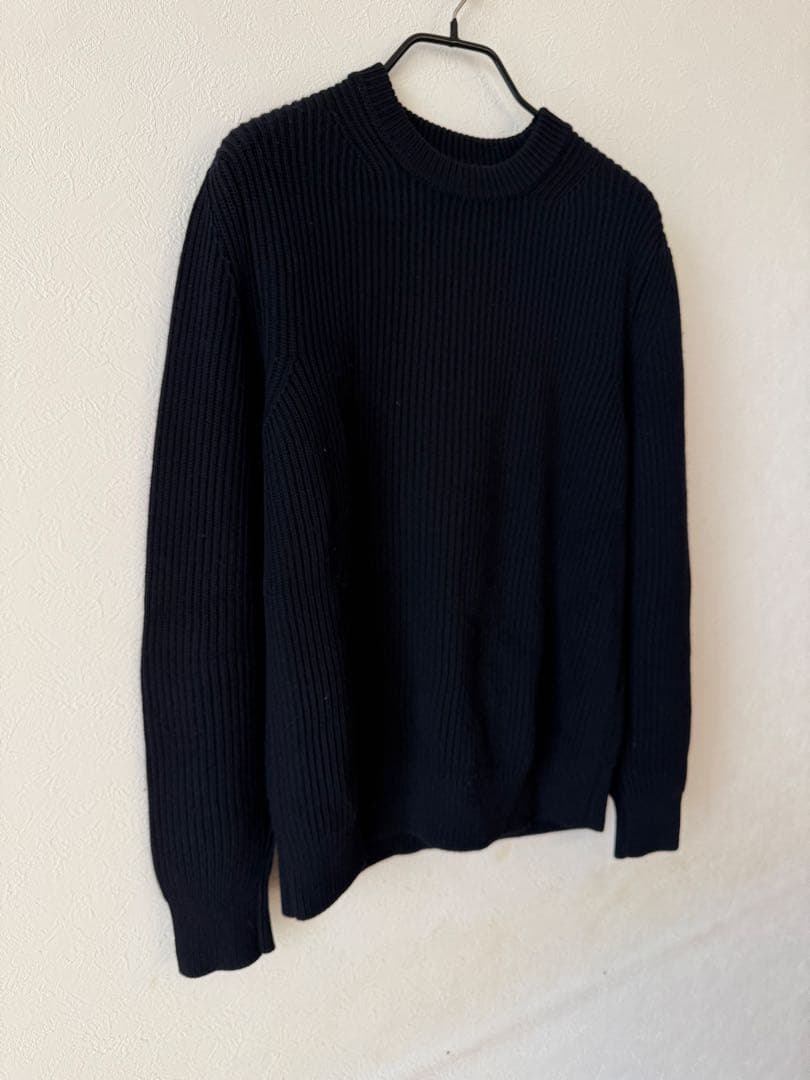 オーラリー　AURALEE 17aw リブニット　サイズ4 ブラック