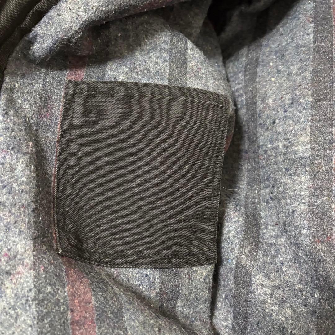 carhartt　トラディショナルコート　襟コーデュロイ　古着　ブラック　90s