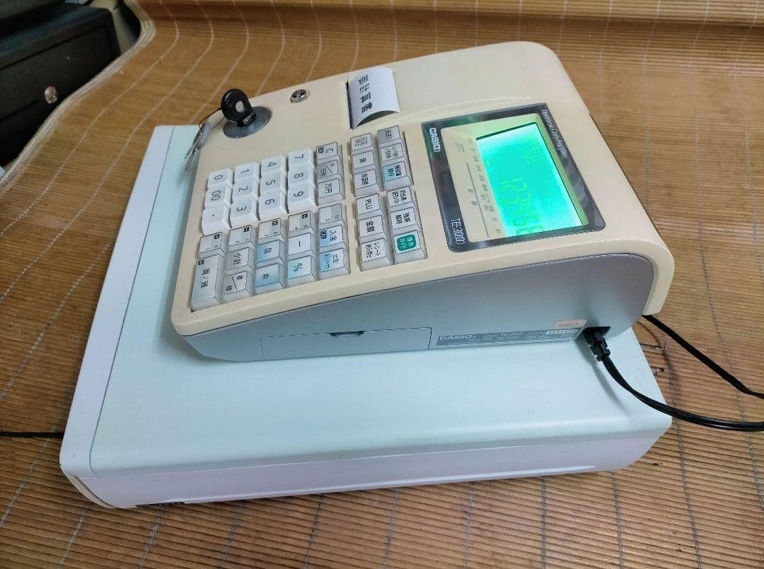 カシオレジスター　TE-300　フル設定無料　 送料無料人気機種2501301