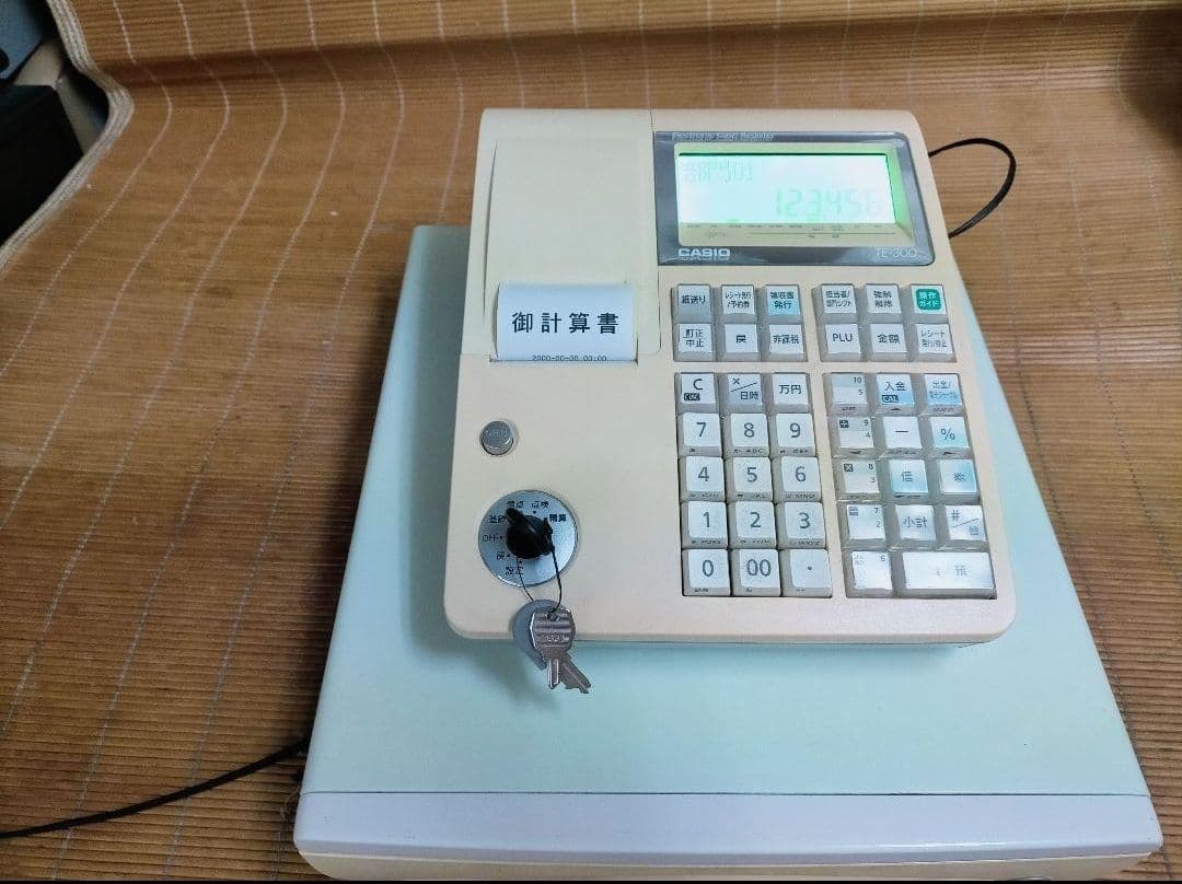 カシオレジスター　TE-300　フル設定無料　 送料無料人気機種2501301