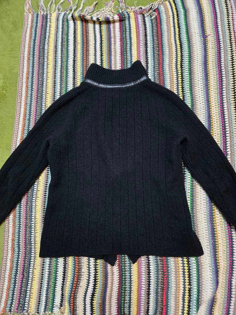 EA7 EMPORIO ARMANI ウール100 ニットブルゾン S 極美品