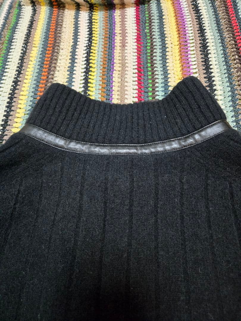 EA7 EMPORIO ARMANI ウール100 ニットブルゾン S 極美品