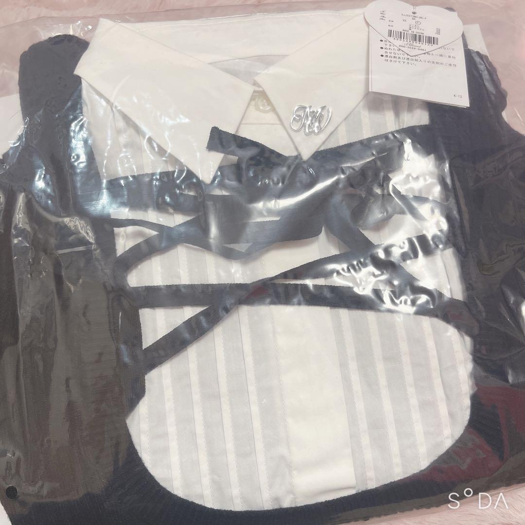 HONEYMEW　レースアップドッキングトップス　ハニーミュウ　ブラック