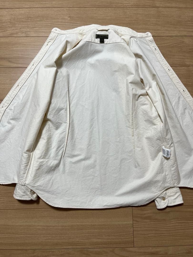 【即日発送】　ナイジェルケーボン　ブリティッシュオフィサーズシャツ　アイボリー