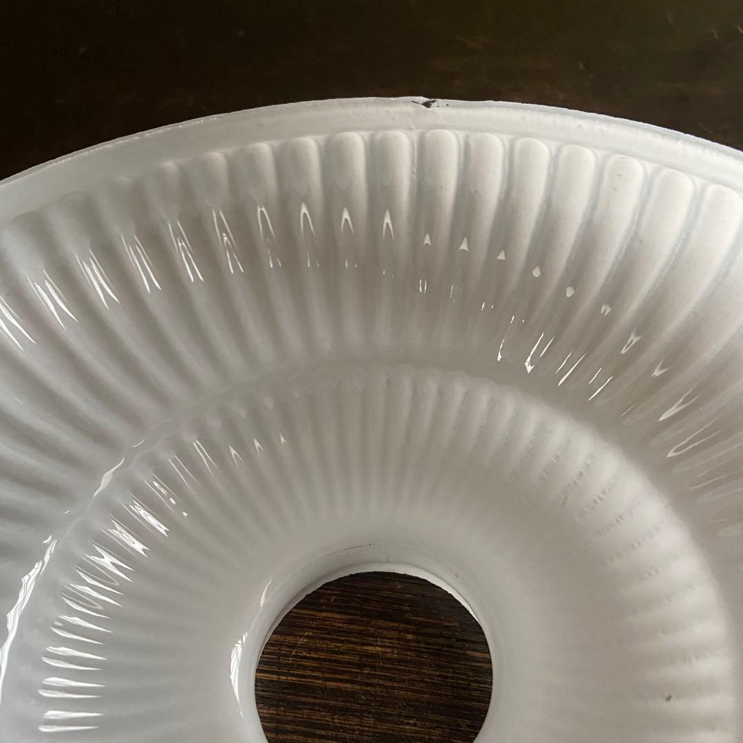 大正浪漫　電笠　乳白ガラス　アンティーク　天井照明