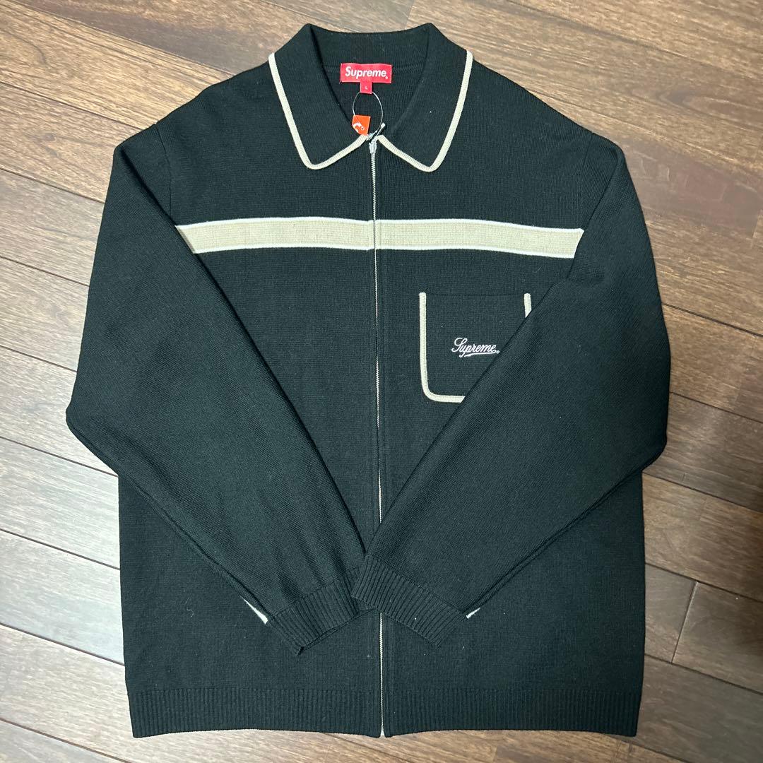 トップス Supreme chest stripe zip up cardigan