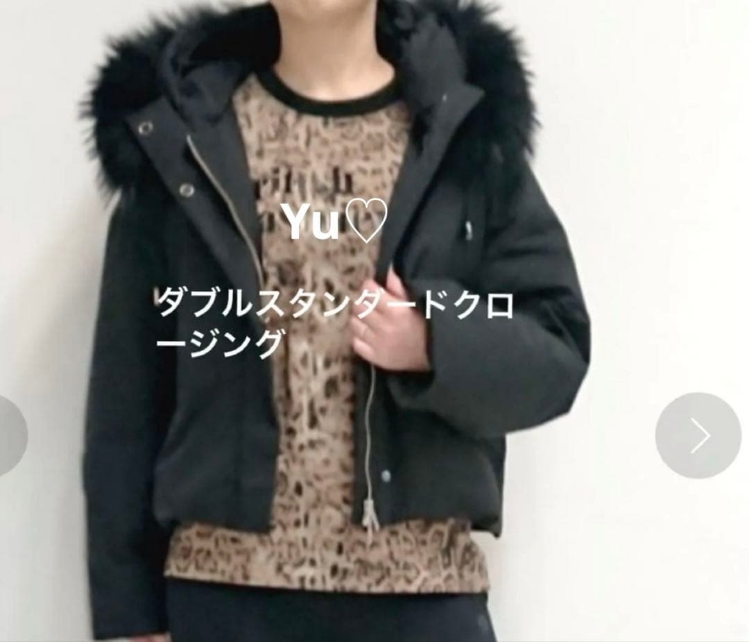 定価59,400円ダブルスタンダードクロージングポリエステルタフタダウンコート