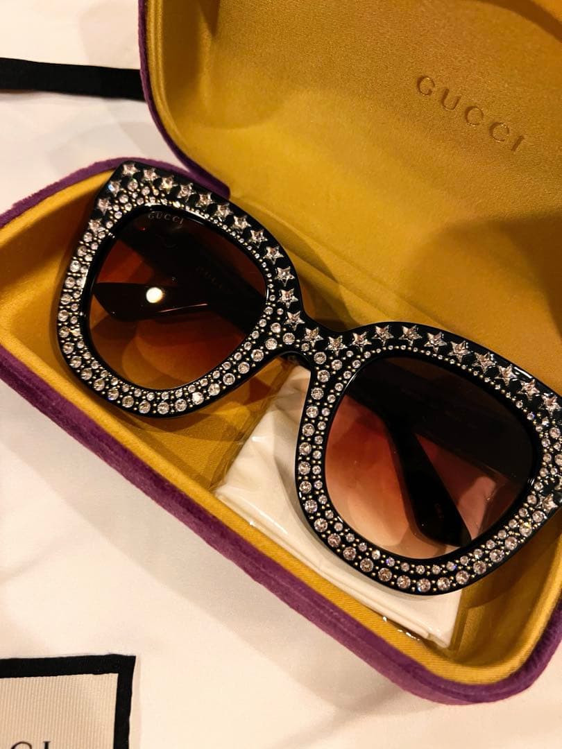 激レア！GUCCI ビジュー付きサングラス