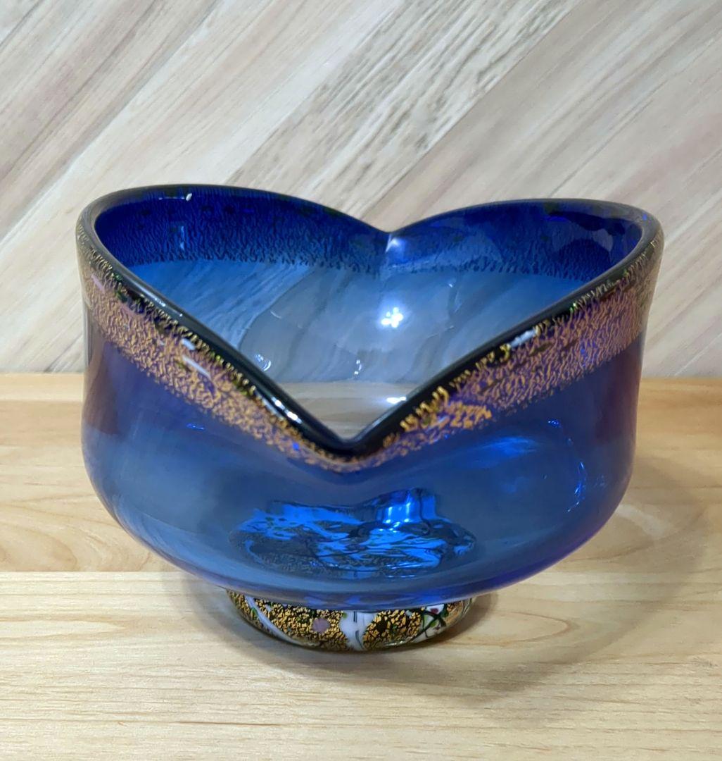 黒木国昭　金·プラチナ象嵌『光琳』ボウル