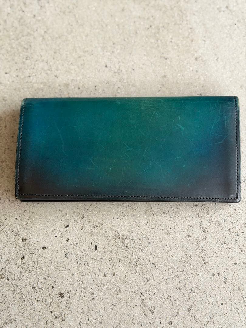Yuhaku 長財布　ターコイズブルー