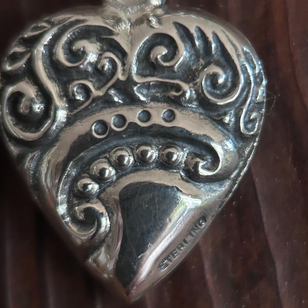 スウィートハートジュエリー　WW2　シルバー　唐草模様