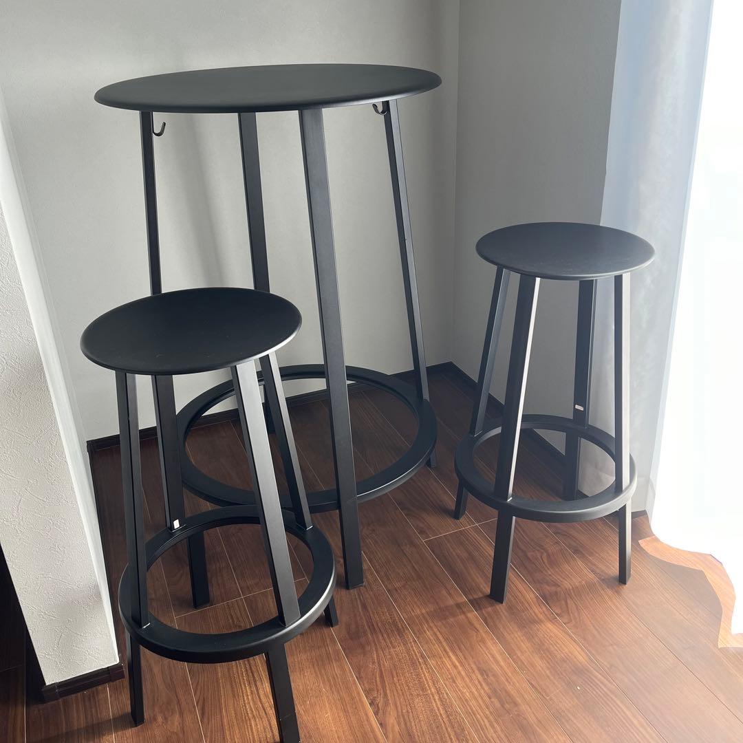 HAY リボルバースツールセット　テーブル×1 スツール×2個　引取限定　神奈川