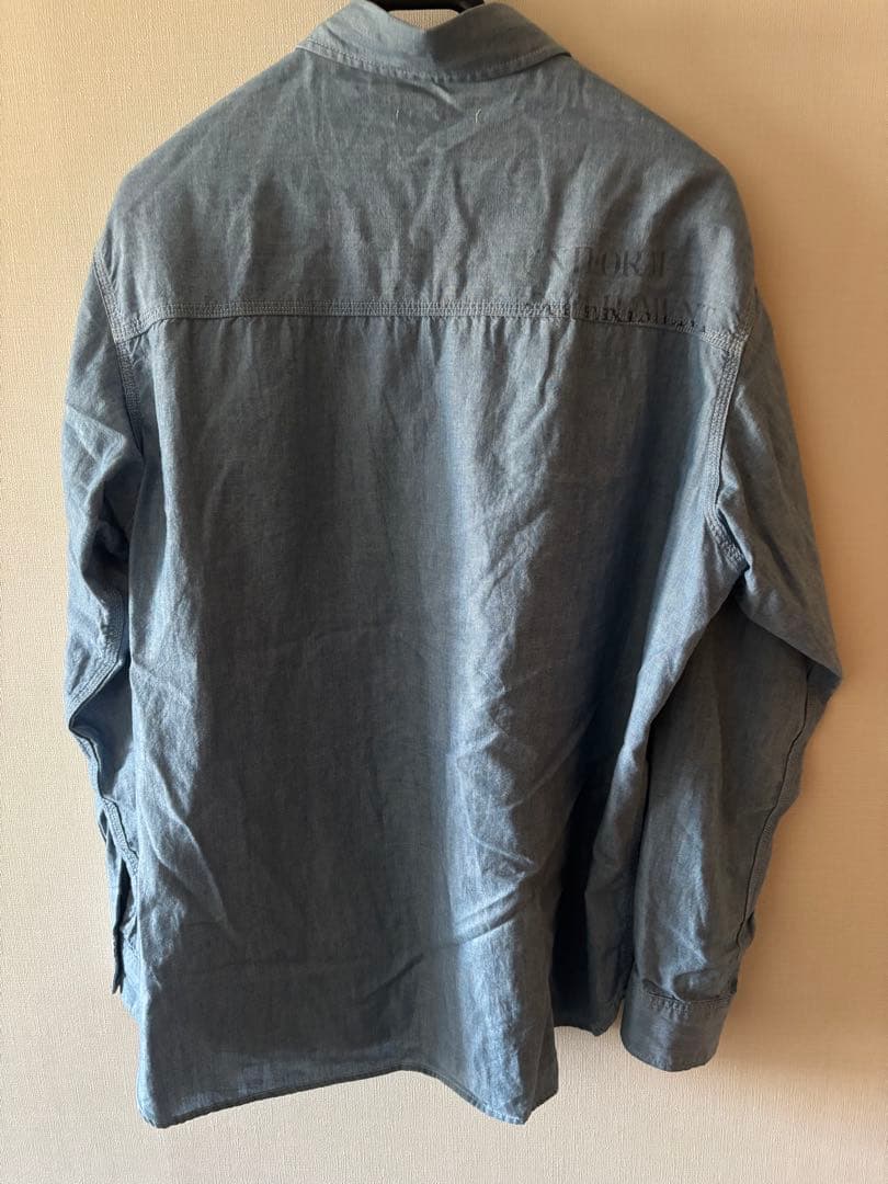 トップス uniform experiment WASHED CHAMBRAY SHIRT