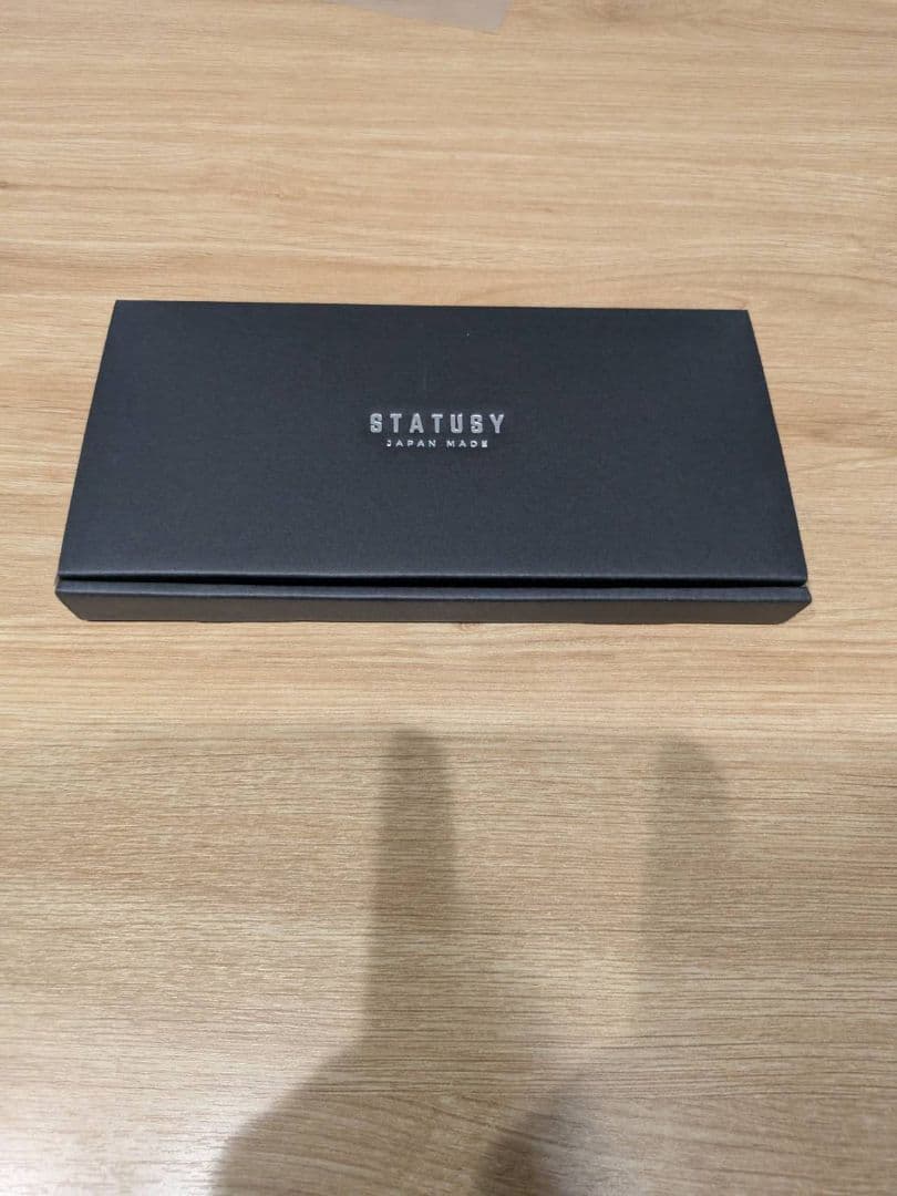 STATUSY ネイビー レザー 長財布