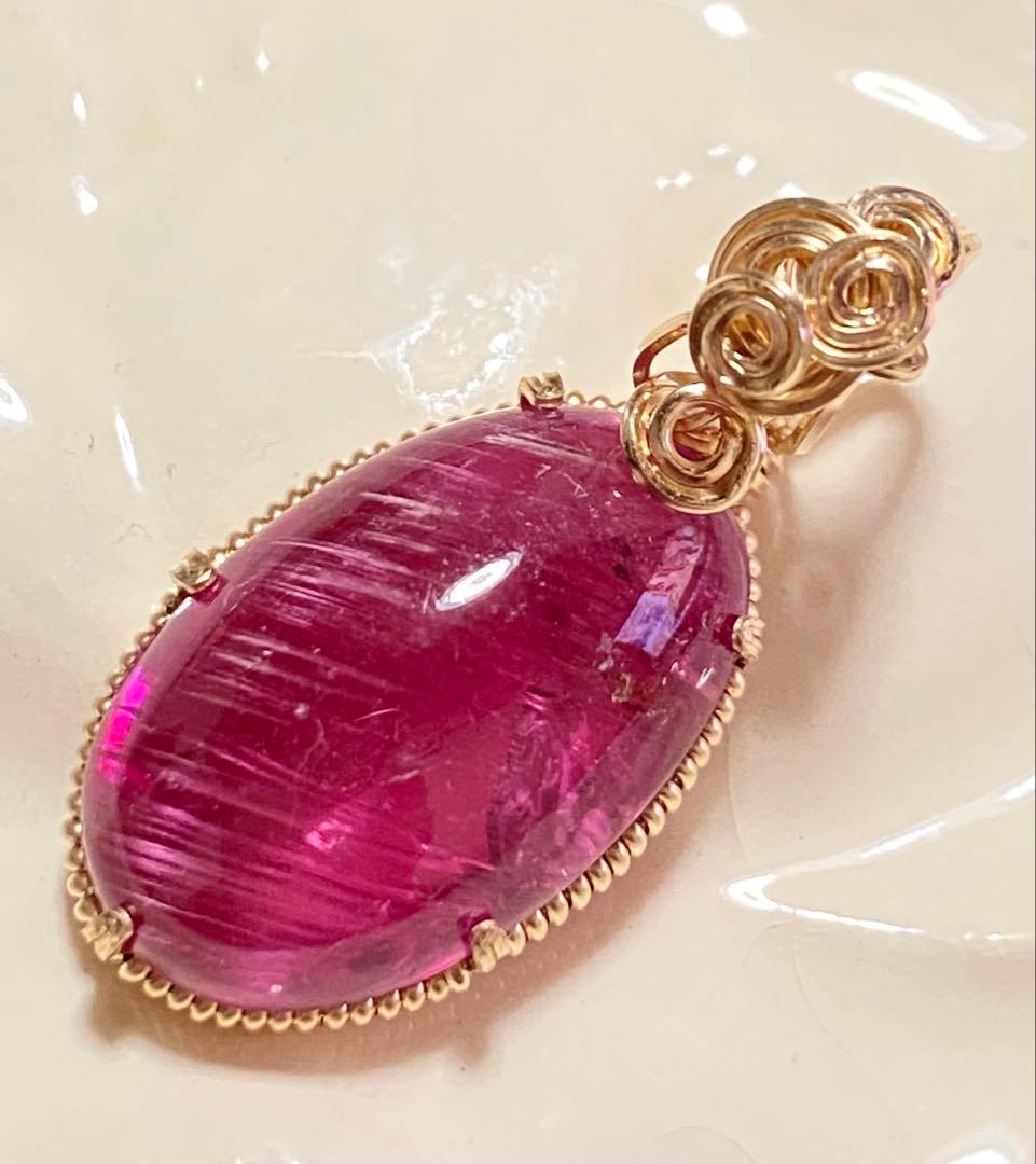 ハンドメイドペンダントトップ⭐︎ルベライトトルマリン