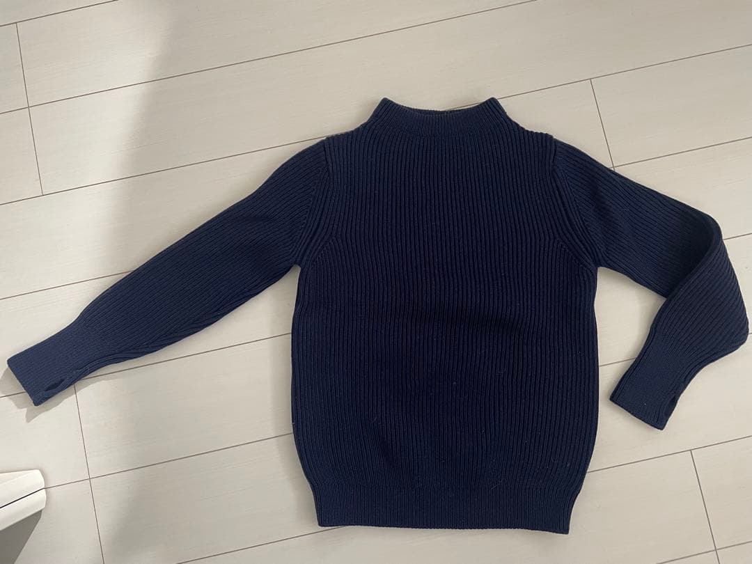 アンデルセンアンデルセン　モックネック　ネイビー　S 毛100%