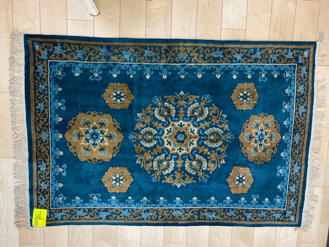 絨毯　インド緞通