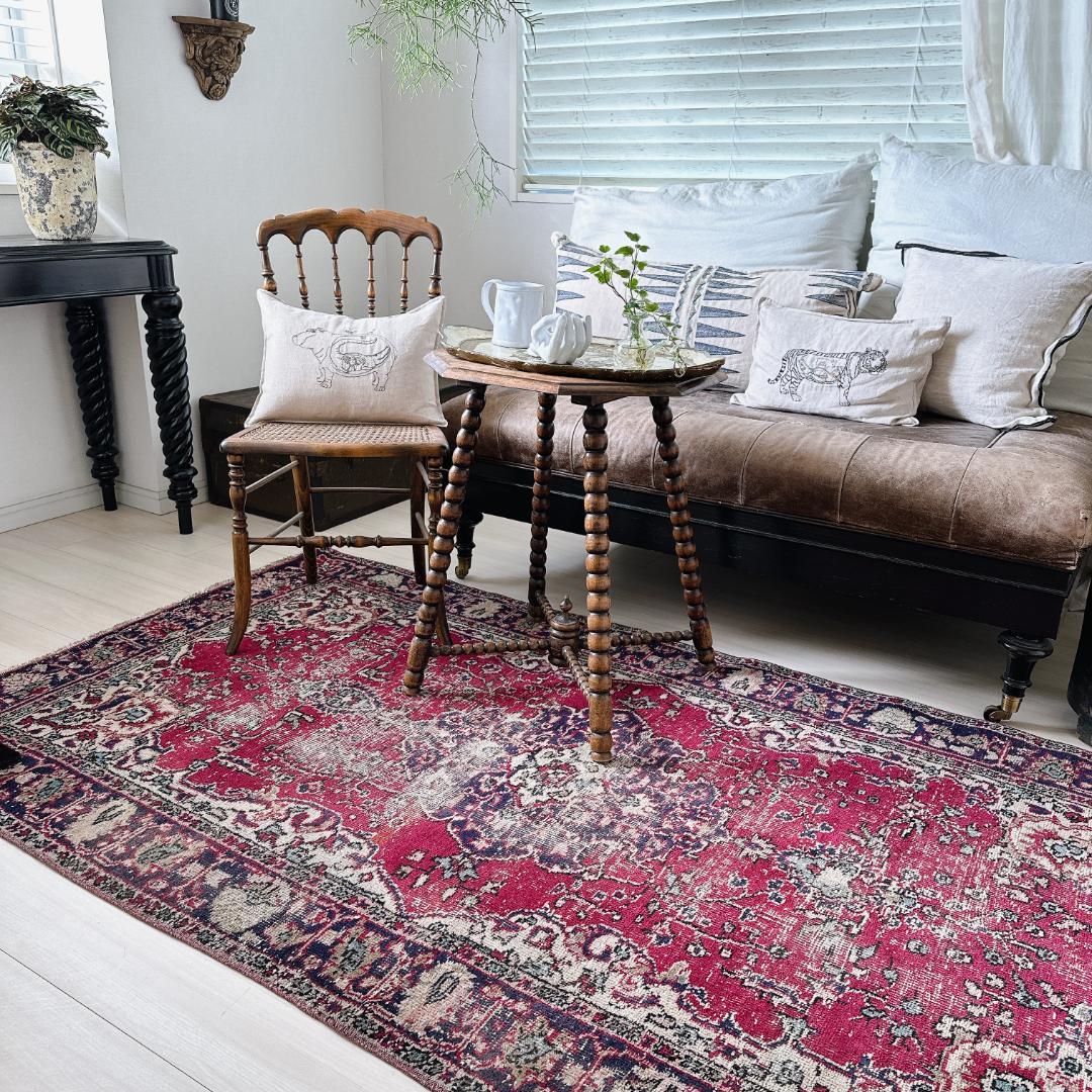 actn202 トルコ ヴィンテージラグ A112