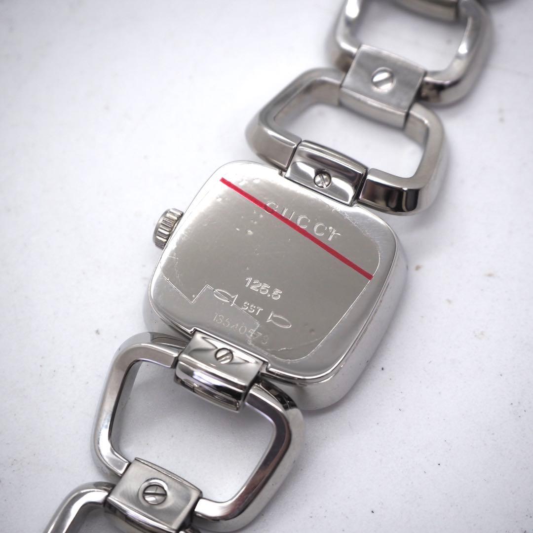 294【美品】GUCCI レディース 時計 125.5 Gコレクション スクエア