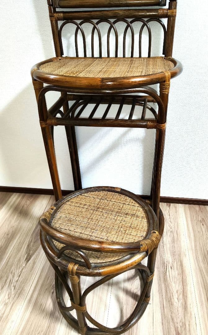 アンティーク家具　ラタン　チェア＆ドレッサー　　☆送料込み☆