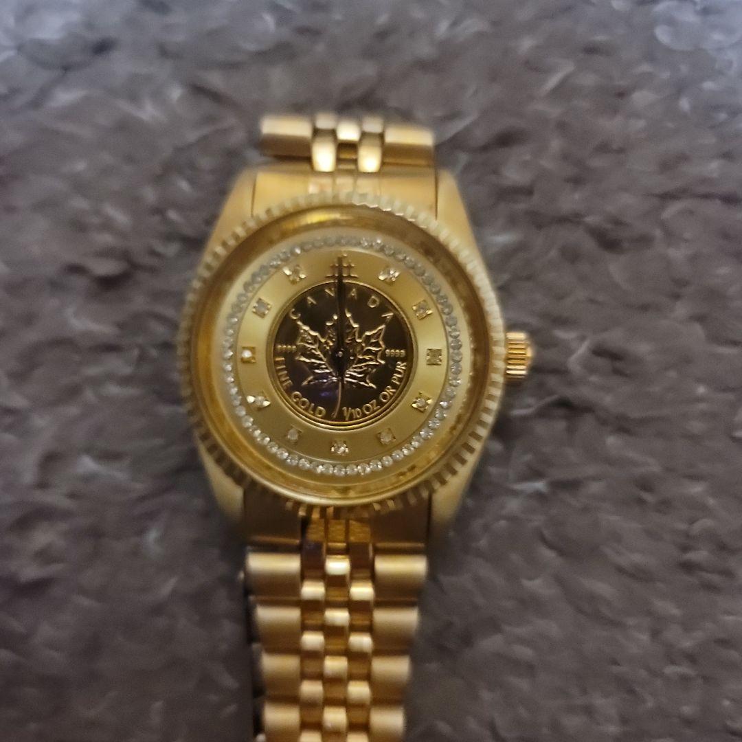 ELGIN メイプルリーフ カナダ 金貨 1/10oz 腕時計 最終値下げ
