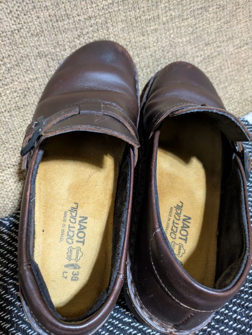 NAOT ナオトピサック　革靴　コンフォートシューズ　濃茶　サイズ38