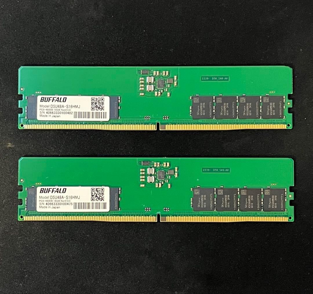 BUFFALO SKhynix PC5-38400 16GB 2枚 32GB