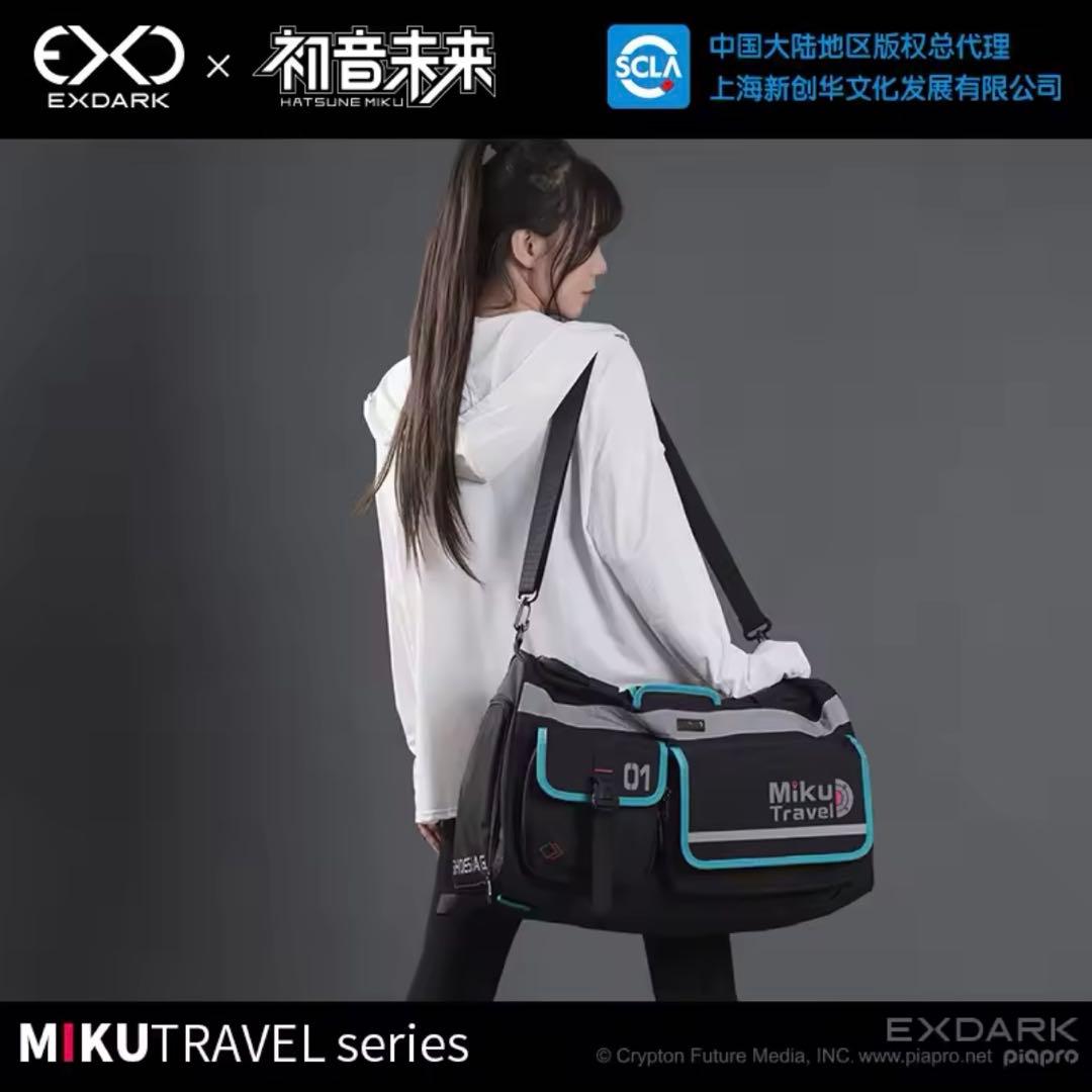 新品 初音ミク モチーフ ボストンバッグ 大容量 リュック＆ショルダー