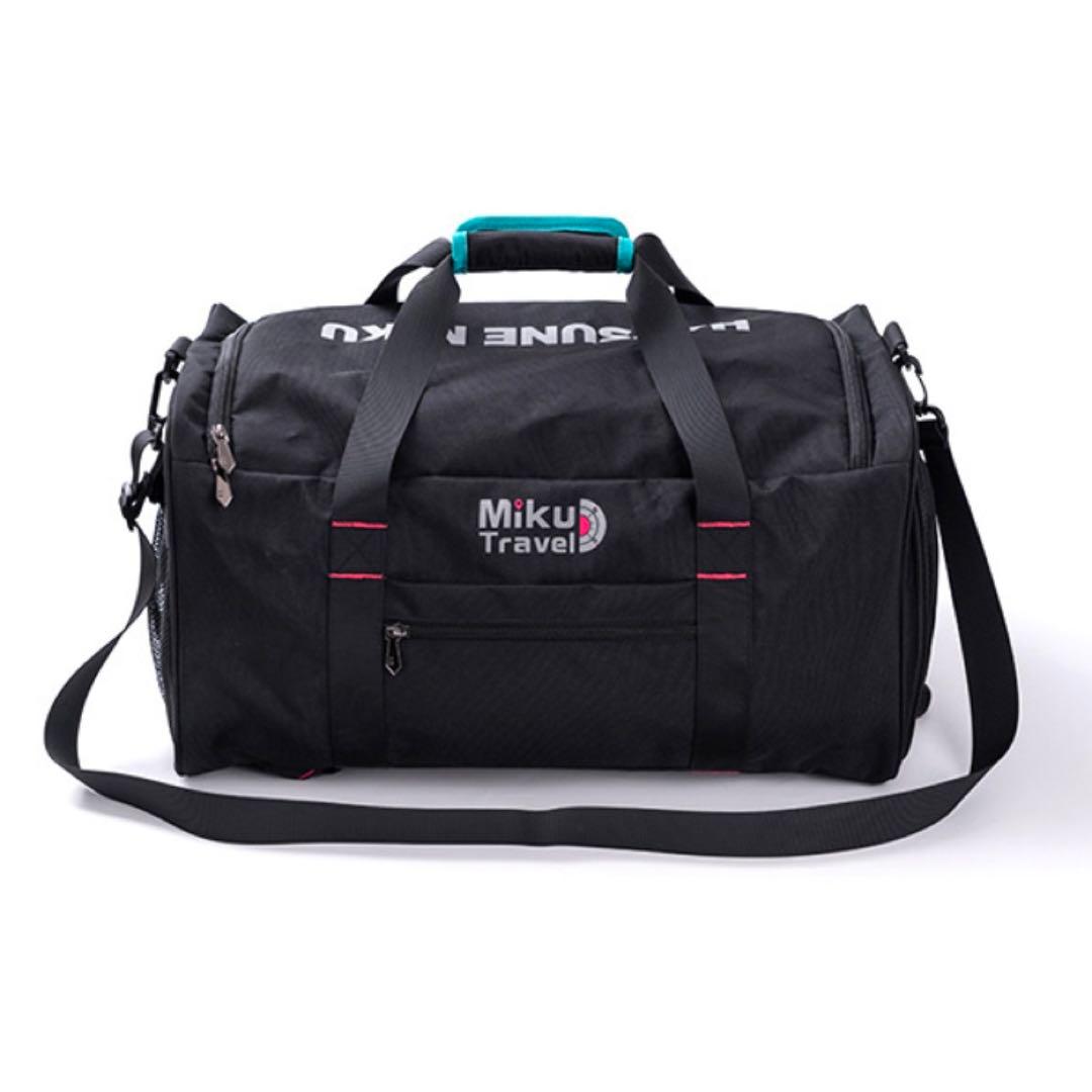 新品 初音ミク モチーフ ボストンバッグ 大容量 リュック＆ショルダー