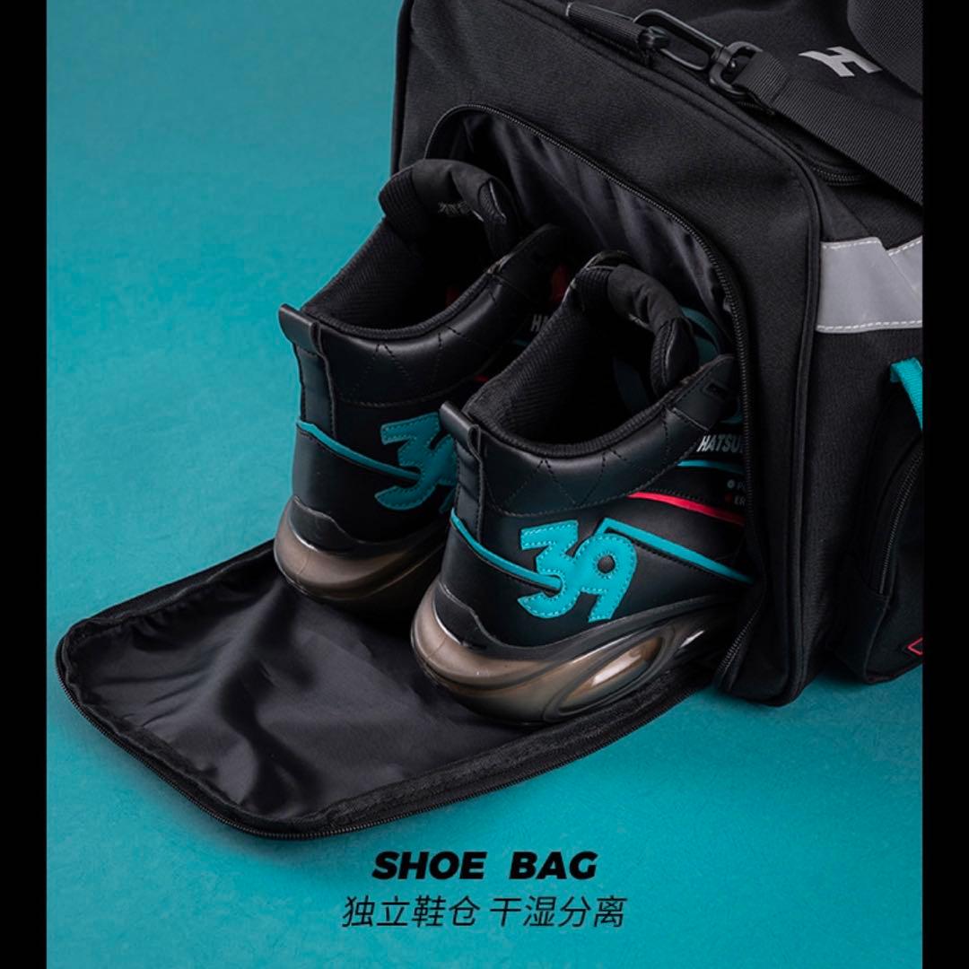 新品 初音ミク モチーフ ボストンバッグ 大容量 リュック＆ショルダー