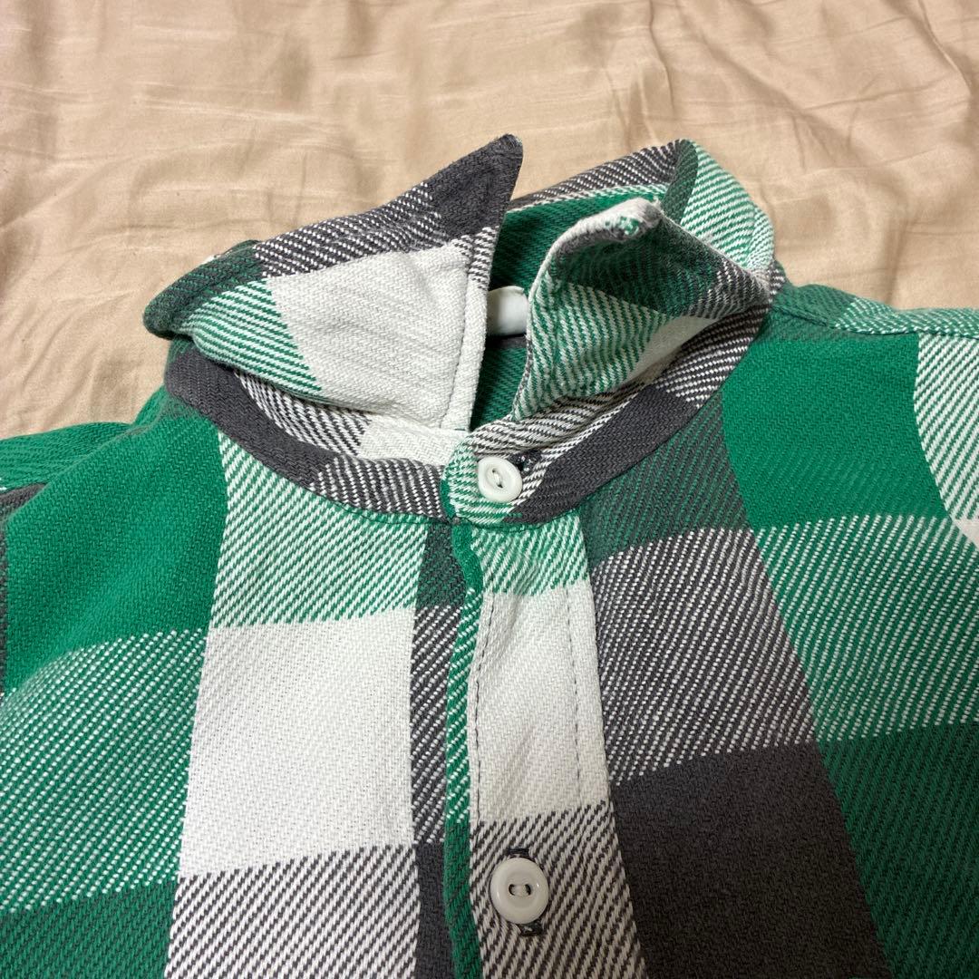 A*D様 70s ELY チェック ネルシャツ L グリーン ブラック ビンテー