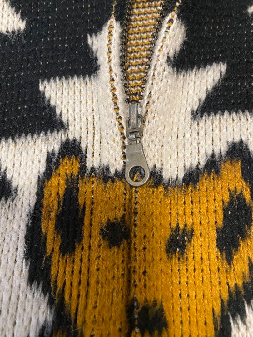 90s デッドベア　エクアドルニット　パーカー　ビンテージ　激レア　太陽　花柄