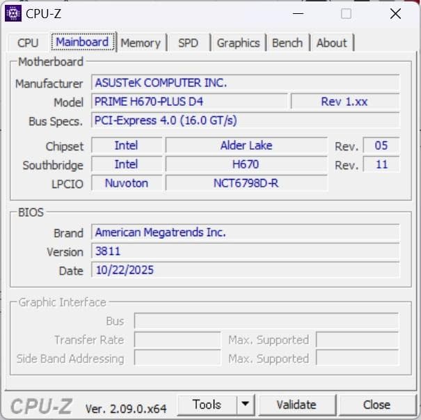 ASUS PRIME H670-PLUS D4 マザーボード