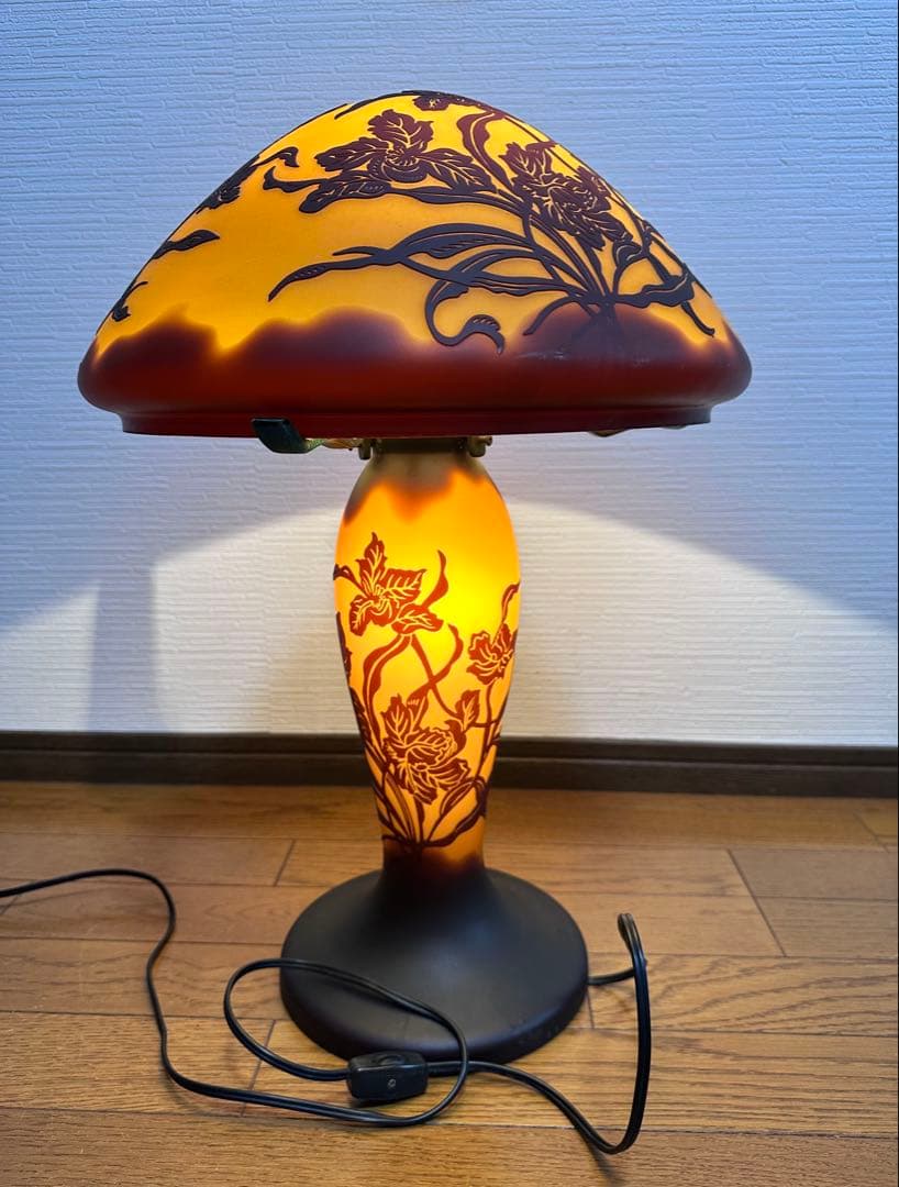 アンティークランプ　スイッチ、２灯式　通電確認済