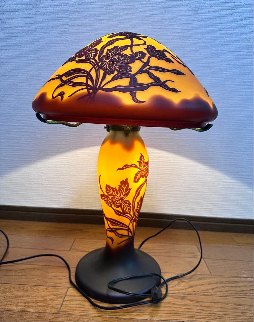 アンティークランプ　スイッチ、２灯式　通電確認済