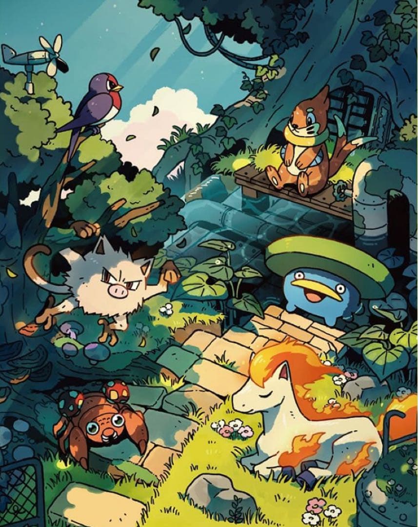 【30セット】ポケカ　つながるせかい　24種セット　みんなのすみか　イラスト