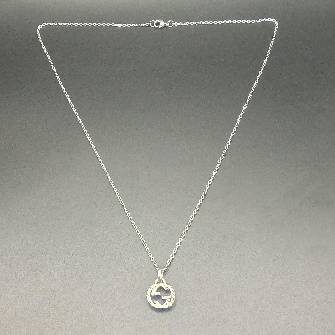 【美品】GUCCI インターロッキングG アラベスク ネックレス S925