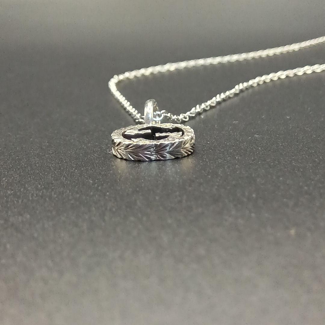 【美品】GUCCI インターロッキングG アラベスク ネックレス S925