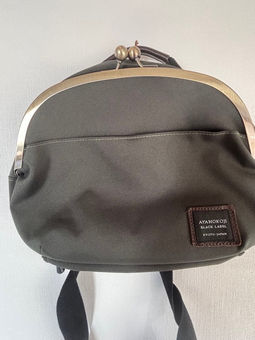 【角砂糖】あやの小路　がま口ポシェット型ボディバッグ