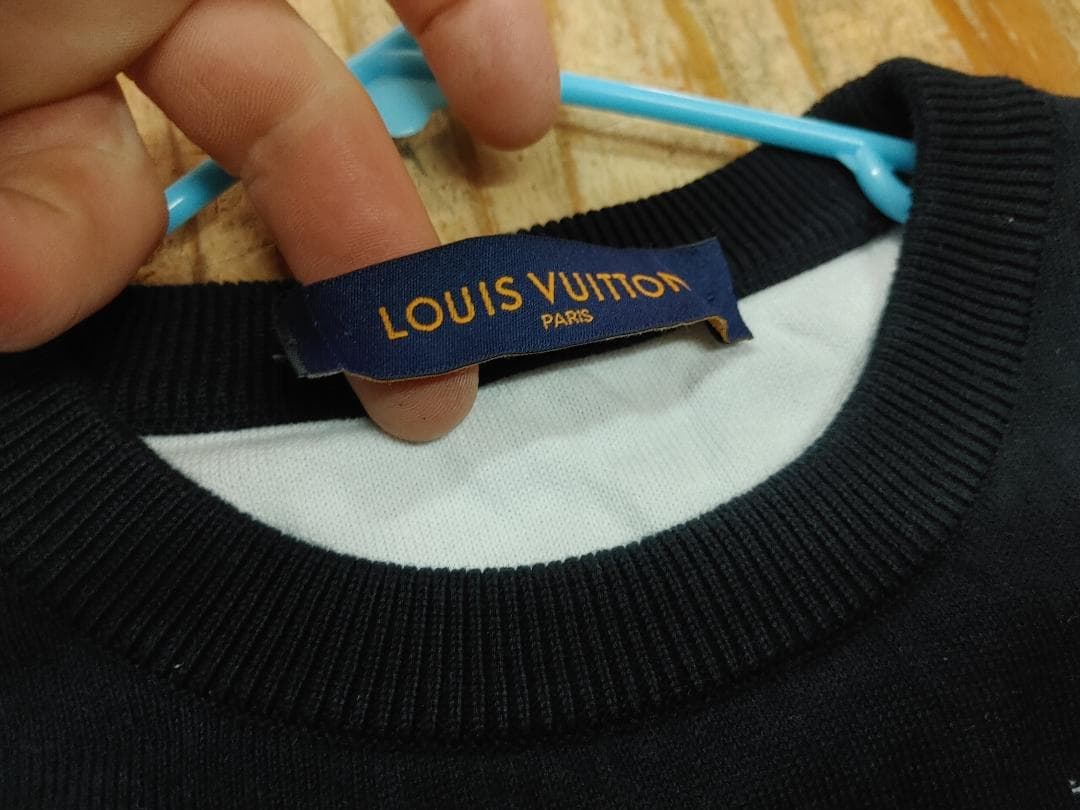 S Louis Vuitton グラデーション ニット セーター パーカー