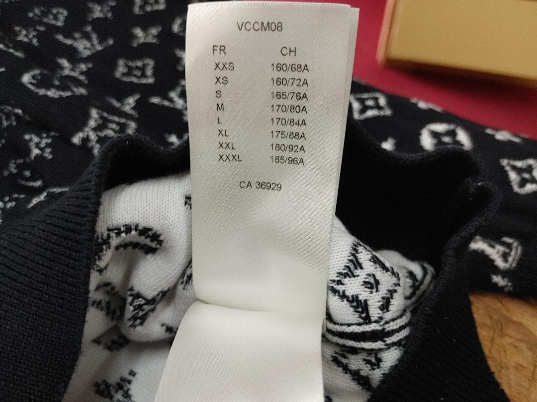 S Louis Vuitton グラデーション ニット セーター パーカー