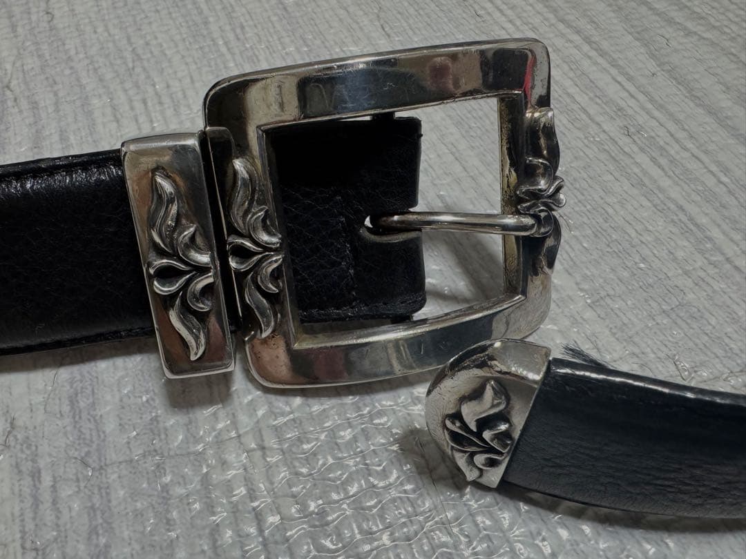 エルメス 1996年製 黒レザーベルト