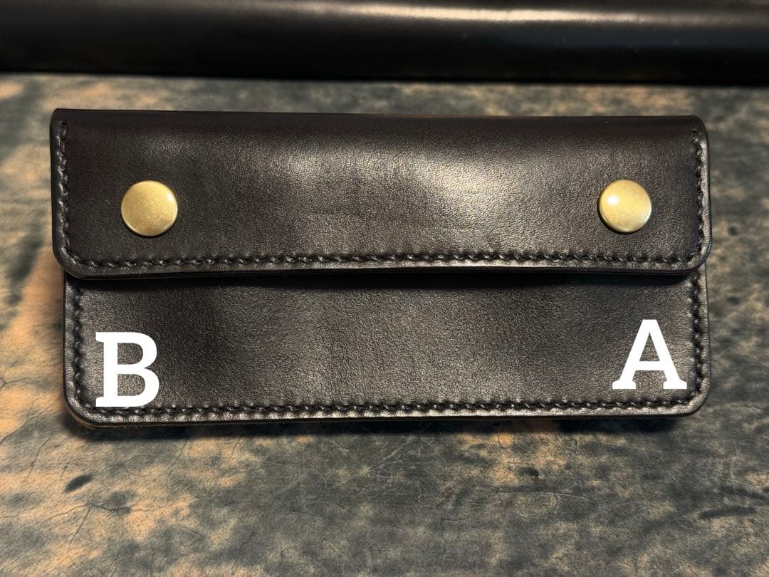 超希少!GUIDI社ホースバット黒トラッカーウォレット　TYPE00