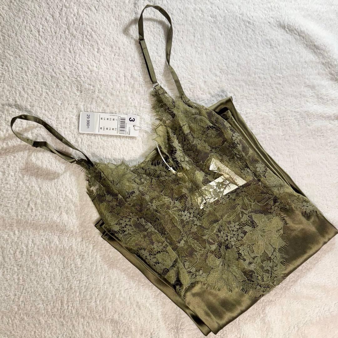 シルクサテン＆レース ロングスリップM Imaginary Journey