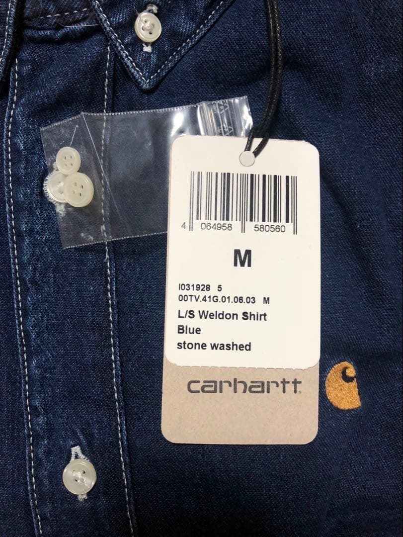 Carhartt ダークインディゴ　デニムシャツ M