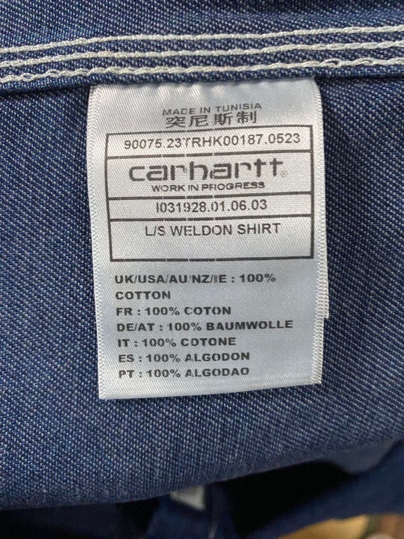 Carhartt ダークインディゴ　デニムシャツ M