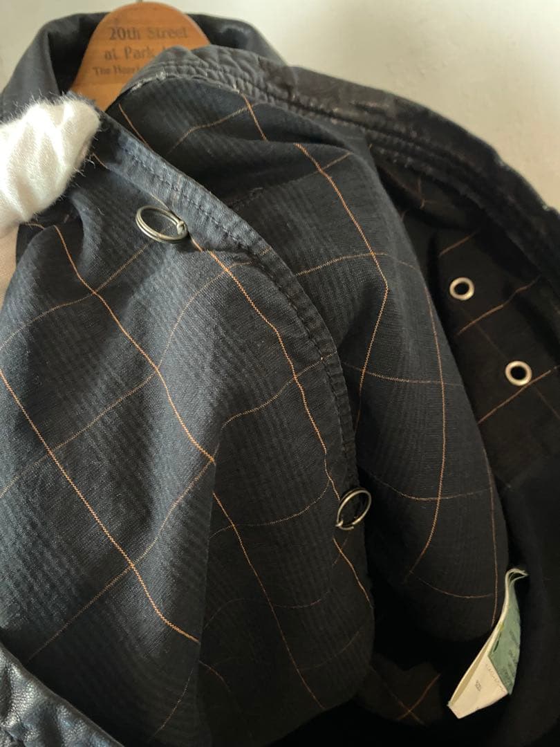 イタリア製 90s〜 BROGDEN シープスキン シングルライダースジャケット